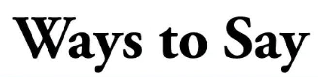 Other Ways to Say Take Your Time