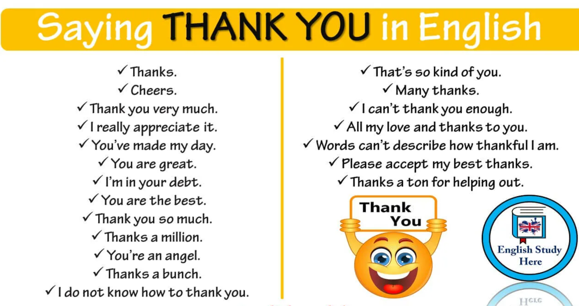 Other Ways to Say Many Thanks