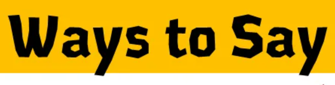 Other Ways to Say "With That Being Said"