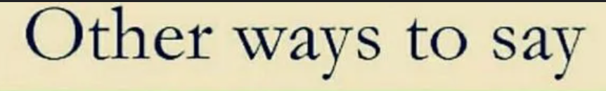 Other Ways to Say Second Chance